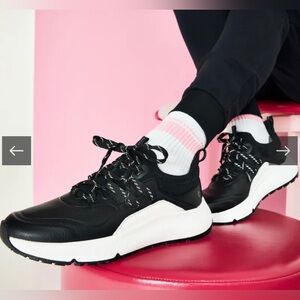 Black and White Athletic Shoes